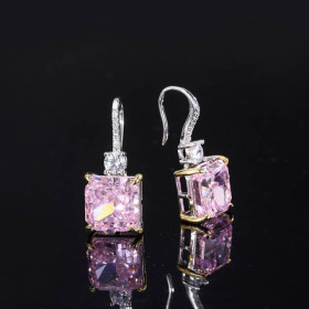 Сережки Серьги ^/--/^ Серебряные серьги Розовые ^_^^^ Срібні сережки Рожеві - фото фото фото