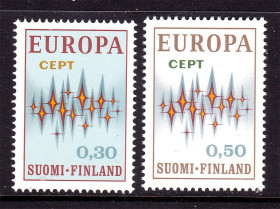 Балтійські країни Балтийские страны ^/--/^ Финляндия  1972 г  MNH - EUROPA CEPT - ^_^^^ 1972 MNH - EUROPA CEPT - фото фото фото