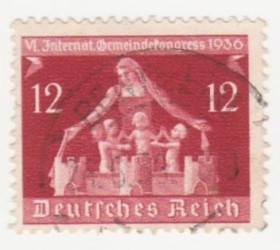 Третій Рейх (-) Третий Рейх (-) ^/--/^ Германия   ( Рейх) 1936 г. №  612 гашеная ^_^^^ Німеччина (Рейх) 1936 р. No 612 гашена - фото фото фото