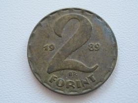 Угорщина Венгрия ^/--/^ Венгрия 2 форинта 1989 года #18224 ^_^^^ Угорщина 2 форинта 1989 року #18224 - фото фото фото