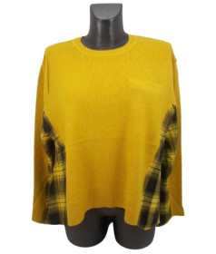 Кофти Кофты ^/--/^ Женский джемпер Anne 491 XL/XXL горчичный ^_^^^ Жіночий джемпер Anne 491 XL/XXL гірчичний - фото фото фото