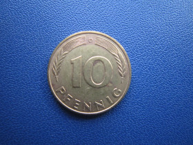 НДР, ФРН ГДР, ФРГ ^/--/^ Монета 10 пфенігів Німеччина ФРН 1976 D ^_^^^ Монета 10 пфеннигов Германия ФРГ 1976 D - фото фото фото