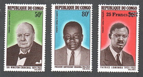 Інші країни Другие страны ^/--/^ Конго  (1965) Авиапочта. Знаменитые люди ^_^^^ Конго (1965) Авіапошта. Знамениті люди - фото фото фото