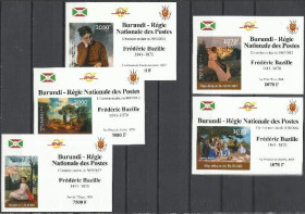 Бурунді Бурунди ^/--/^ Бурунди 2012 живопись Ф. Базиль 5 /--/ люкс-бл.В ^_^^^ Бурунді 2012 живопис Ф. Базіль 5 /--/ люкс-бл. - фото фото фото