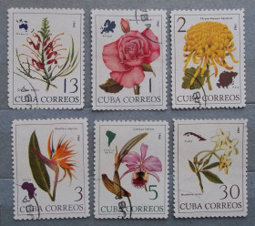 Флора Флора ^/--/^ Куба 1965 г - цветы ^_^^^ Куба 1965 — квіти - фото фото фото