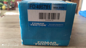 Гальмівні колодки Тормозные колодки ^/--/^ Колодки гальмівні дискові FOMAR FO 495781 ^_^^^ Колодки тормозные дисковые FOMAR FO 495781 - фото фото фото