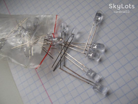 Світлодіоди Светодиоды ^/--/^ Светодиоды 20 шт. 5 мм LED белые ^_^^^ Світлодіоди 20 шт. 5 мм LED білі - фото фото фото
