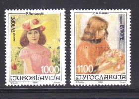 Балканський півострів Балканский полуостров ^/--/^ EU Югославия  1988 г MNH -  искусство ^_^^^ EU Югославія 1988 MNH - мистецтво - фото фото фото