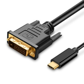 Кабелі Кабели ^/--/^ Кабель-адаптер USB Type-C на DVI-D   (24+1) ^_^^^ Кабель-адаптер USB Type-C на DVI-D (24+1) - фото фото фото