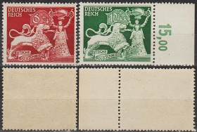 Третій Рейх (-) Третий Рейх (-) ^/--/^ 1942 - Рейх - Ювелірне мистецтво Mi.816-17 - Поле ** ^_^^^ 1942 - Рейх - Ювелирное искусство Mi.816-17 - Поле ** - фото фото фото