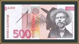 Словенія Словения ^/--/^ Словения 500 толаров 2005 P-16  (16 /--/ c) UNC ^_^^^ Словенія 500 толарів 2005 P-16 (16 /--/ c) UNC - фото фото фото
