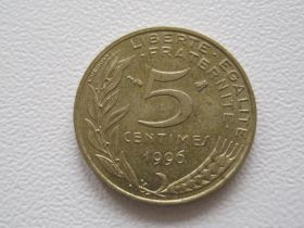 Франція Франция ^/--/^ Франция 5 сантимов 1996 года 16098 ^_^^^ Франція 5 сантимів 1996 16098 - фото фото фото
