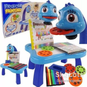 Парти, столики, мольберти Парты, столики, мольберты ^/--/^ Детский столик проектор для рисования Projector Painting набор с проектором, 24 слайда, фломастеры Синий ^_^^^ Дитячий столик проектор для малювання Projector Painting набір з проектором, 24 слайда, фломастери Синій - фото фото фото