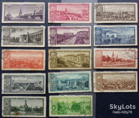 СРСР - СССР - ^/--/^ СССР 1958 столицы союзных республик СК 2142-2145, 2147-2156 дефекты ^_^^^ СРСР 1958 столиці союзних республік СК 2142-2145, 2147-2156 дефекти - фото фото фото