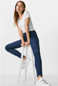 Джинси Джинсы ^/--/^ Стрейч джеггинсы, джинсы, высокая посадка, Denim Co от  Рrimark. 164 ^_^^^ Стрейч джеггінси, джинси, висока посадка, Denim Co від Рrimark. 164 - фото фото фото