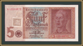 Німеччина Германия ^/--/^ Германия  (ГДР) 5 марок 1948 P-3 UNC ^_^^^ Німеччина (НДР) 5 марок 1948 P-3 UNC - фото фото фото