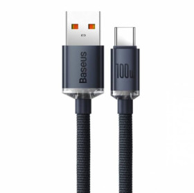 Кабелі Кабели ^/--/^ Кабель Baseus Crystal Shine USB - Type-C PD /--/ 100 /--/ W (5 /--/ A) 1.2 /--/ м тканинний для швидкої зарядки і передачі д ^_^^^ Кабель Baseus Crystal Shine USB - Type-C PD /--/ 100 /--/ W (5 /--/ A) 1.2 /--/ м тканевый для быстрой зарядки и передачи д - фото фото фото