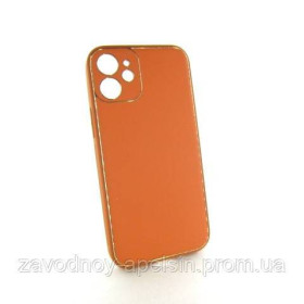 Чохли, бампера Чехлы, бампера ^/--/^ IPhone 12 mini кожаный чохол Epik orange ^_^^^ IPhone 12 mini шкіряний чохол Epik orange - фото фото фото