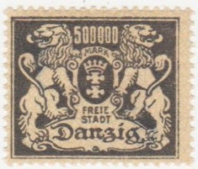 Веймарська республіка Веймарская республика ^/--/^ Германия     (Данциг) 1923 г. № 148 * ^_^^^ Німеччина (Данциг) 1923 р. No 148* - фото фото фото