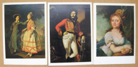 СРСР СССР ^/--/^ ГОСУДАРСТВЕННЫЙ РУССКИЙ МУЗЕЙ  ЛЕВИЦКИЙ, КИПРЕНСКИЙ, БОРОВИКОВСКИЙ  набор открыток 1971 г  3 шт  ^_^^^ ДЕРЖАВНИЙ РУСЬКИЙ МУЗЕЙ ЛЕВИЦЬКИЙ, КІПРЕНСЬКИЙ, БОРОВИКОВСЬКИЙ набір листівок 1971 р 3 шт - фото фото фото