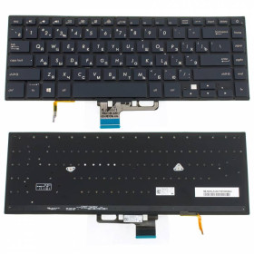 Клавіатури Клавиатуры ^/--/^ Клавиатура для ноутбука ASUS (UX /--/ 580 series) rus, black, без фрейма, подсветка клавиш ^_^^^ Клавіатура для ноутбука ASUS (UX /--/ 580 series) rus, black, без фрейму, підсвічування клавіш - фото фото фото