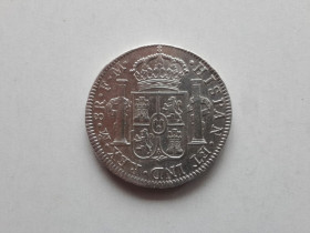 Іспанія Испания ^/--/^ Испанская Мексика, король Карл IIII, 8 реалов M FМ 1793 /--/ год. Серебро, 26,65 грамм. ^_^^^ Іспанська Мексика, король Карл IIII, 8 реалів M FМ 1793 рік. Срібло, 26,65 грам. - фото фото фото