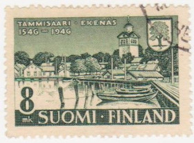Скандинавія Скандинавия ^/--/^ Финляндия 1946 г. № 340 гашеная ^_^^^ Фінляндія 1946 р. No 340 гашена - фото фото фото