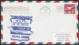 Америка Америка ^/--/^ США 1965 АВИАЦИЯ САМОЛЁТ ПЕРВЫЙ ПОЛЁТ МАРШРУТ РЕЙС ВИЧИТА ПОЧТОВЫЙ ДОКУМЕНТ ЦЕЛЬНАЯ ВЕЩЬ Каше ^_^^^ США 1965 АВІАЦІЯ САМОЛЕТ ПЕРШИЙ ПОЛІТ МАРШРУТ РЕЙС ВІЛІТУ ПОШТОВИЙ ДОКУМЕНТ ЦІЛЬНА ВІЩА Каше - фото фото фото