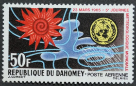 Інше Другое ^/--/^ Дагомея Бенин Метеорология Космос 1965 ^_^^^ Дагомея Бенін Метеорологія Космос 1965 - фото фото фото