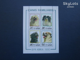 Фауна Фауна ^/--/^ Блок 4 марки Північна Корея 1990 фауна собаки породи MNH КЦ 6 $ ^_^^^ Блок 4 марки Северная Корея 1990 фауна собаки породы MNH КЦ 6 $ - фото фото фото