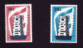 Малі Держави Європи Малые Государства Европы ^/--/^ Нидерланды 1956  г MNH - EUROPA ^_^^^ Нідерланди 1956 MNH - EUROPA - фото фото фото