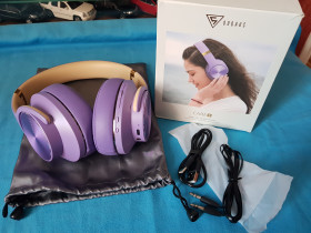 Навушники Наушники ^/--/^ Безпровідні навушники Doqaus Upgraded Life 3 Bluetooth v /--/ 5.3 Wireless Over Ear Headphones with 3 /--/ EQ Modes    (Purple). Оригінал. З 1 грн. Німеччина. ^_^^^ Беспроводные наушники Doqaus Upgraded Life 3 Bluetooth v /--/ 5.3 Wireless Over Ear Headphones with 3 /--/ EQ Modes (Purple). Оригинал. С 1 грн. Германия. - фото
