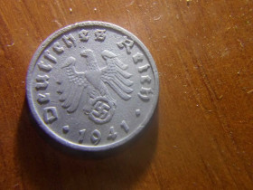 Інше Другое ^/--/^ Германия  1  пфеннигов (рейхспфеннигов) 1941,  B ^_^^^ Німеччина 1 пфенігів (рейхспфеннігів) 1941, B - фото фото фото