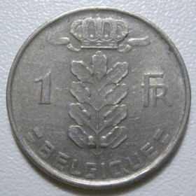 Бельгія Бельгия ^/--/^ Бельгія 1 франк 1958 року BELGIQUE #39680 ^_^^^ Бельгия 1 франк 1958 года BELGIQUE #39680 - фото фото фото