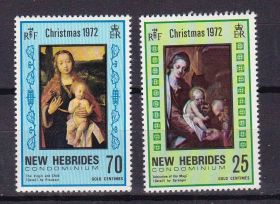 Мистецтво Искусство ^/--/^ NM Новые Гебриды 1972 г MNH  - RF -  Рождество ^_^^^ NM Нові Гебриди 1972 MNH - RF - Різдво - фото фото фото