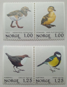 Скандинавія Скандинавия ^/--/^ Норвегия 1980 Птицы, фауна, MNH ^_^^^ Норвегія 1980 Птахи, фауна, MNH - фото фото фото