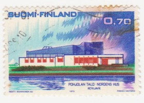 Скандинавія Скандинавия ^/--/^ Финляндия 1973 г. № 738 гашеная ^_^^^ Фінляндія 1973 р. No 738 гашена - фото фото фото