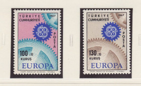 Інші країни Другие страны ^/--/^ Турция  1967 г . MNH - EUROPA  CEPT - ^_^^^ Туреччина 1967 р. MNH - EUROPA CEPT - фото фото фото