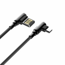 Кабелі Кабели ^/--/^ Дата кабель угловой LDNIO LS /--/ 421 Micro USB 2.4 /--/ A 1 /--/ m Grey ^_^^^ Дата кабель кутовий LDNIO LS /--/ 421 Micro USB 2.4 /--/ A 1 /--/ m Grey - фото фото фото