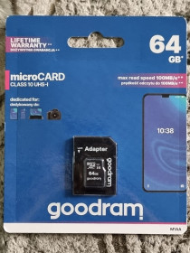 Карти пам'яті Карты памяти ^/--/^ Новая карта памяти 64 гб goodram 10 u /--/ 1 microsd microsdxc + адаптер ^_^^^ 64 гб goodram 10 u /--/ 1 microsd microsdxc + адаптер - фото фото фото