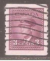 Північна Америка Северная Америка ^/--/^ Канада 1943 Sc.266 гаш. Перф. 8 ленточная ^_^^^ Канада 1943 Sc.266 гаш. Перф. 8 Стрічкова - фото фото фото