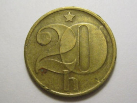 Чехословаччина Чехословакия ^/--/^ Чехословакия 20 геллеров 1977 года 37420 ^_^^^ Чехословаччина 20 геллерів 1977 року 37420 - фото фото фото