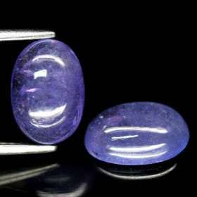 Танзаніт Танзанит ^/--/^ Танзанит натуральный кабошон пара 5.06 CT  7.1 X 10.1 X 3.6 - 7.0 X 10.0 X 3.6 mm. ^_^^^ Танзаніт натуральний кабошон пара 5.06 CT 7.1 X 10.1 X 3.6 - 7.0 X 10.0 X 3.6 mm. - фото фото фото