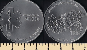 Угорщина Венгрия ^/--/^ Венгрия 3000 форинтов 2023 ^_^^^ Угорщина 3000 форинтів 2023 - фото фото фото