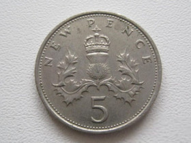 Єлизавета II (після ) Елизавета II (после ) ^/--/^ Великобритания 5 новых пенсов 1970 года 22044 ^_^^^ Велика Британія 5 нових пенсів 1970 року 22044 - фото фото фото