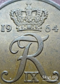 Данія Дания ^/--/^ Дания 5 эре 1964  CS ^_^^^ Данія 5 ери 1964 CS - фото фото фото