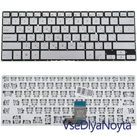 Клавіатури Клавиатуры ^/--/^ Клавиатура для ноутбука ASUS (GX /--/ 500, NX /--/ 500 series) rus, silver, без фрейма ^_^^^ Клавіатура для ноутбука ASUS (GX /--/ 500, NX /--/ 500 series) rus, silver, без фрейму - фото фото фото