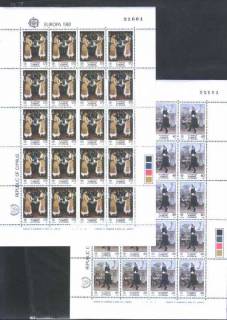 Малі Держави Європи Малые Государства Европы ^/--/^ ZM Кипр 1981 г MNH - 2-а листа ^_^^^ ZM Кіпр 1981 р MNH - 2-а аркуша - фото фото фото