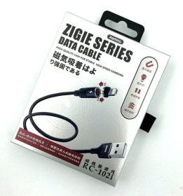 Кабелі Кабели ^/--/^ Дата кабель магнитный Remax RC-102 /--/ i Zigie Series Magnet Connection Lighting Black ^_^^^ Ремакс RC-102 /--/ i Zigie Series Magnet Connection Lighting Black - фото фото фото