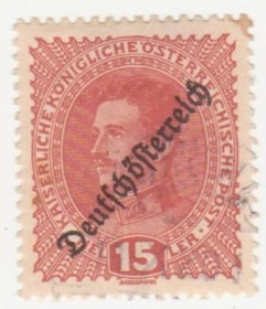 Австрія Австрия ^/--/^ Австрия  1918  г. № 255 гашеная ^_^^^ Австрія 1918 р. No 255 гашена - фото фото фото